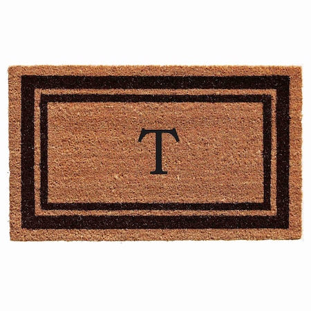 Calloway Mills Monogram Door Mat, Natural, Black, 24 in W x 36 in L 152962436T